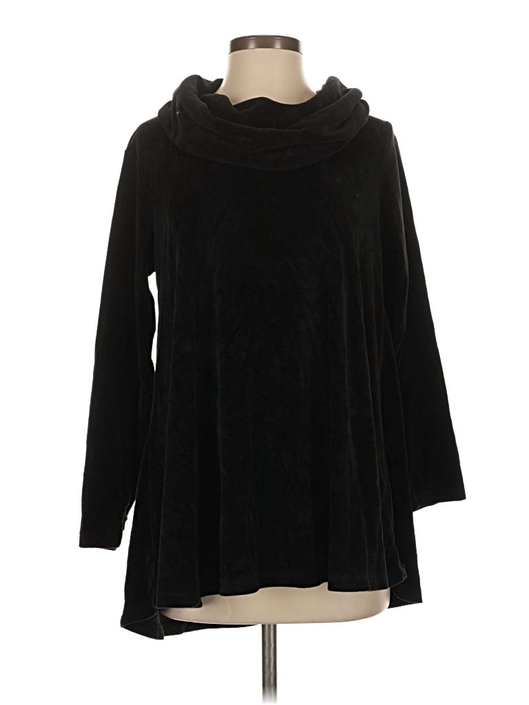 Pre-owned Rebecca Malone Turtleneck Sweater In Black