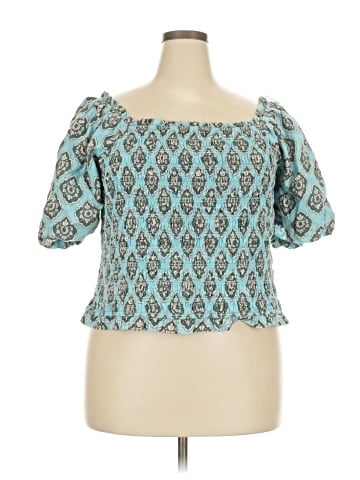 Maurices Short Sleeve Blouse (view 1)