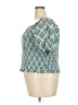 Maurices Teal Short Sleeve Blouse Size 24 (3) - photo 5