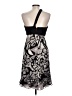 MIKAEL AGHAL 100% Polyester Graphic Silver Cocktail Dress Size 10 - photo 2
