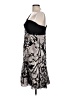 MIKAEL AGHAL 100% Polyester Graphic Silver Cocktail Dress Size 10 - photo 5