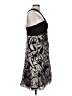 MIKAEL AGHAL 100% Polyester Graphic Silver Cocktail Dress Size 10 - photo 4