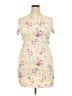 Zara Floral Ivory Cocktail Dress Size XXL - photo 1