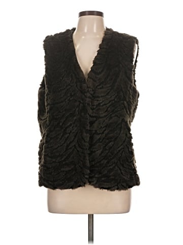 Dana Buchman Faux Fur Vest (view 1)