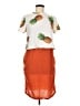 Unbranded Tropical Orange Casual Dress Size M - photo 1