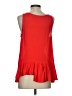 Hinge 100% Viscose Red Sleeveless Blouse Size XS - photo 2
