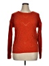 Caren Sport 100% Acrylic Chevron-herringbone Orange Pullover Sweater Size 1X - photo 1