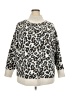 Ann Taylor LOFT Animal Print Ivory Pullover Sweater Size 20 - 22 Plus - photo 1