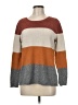 Pinque Color Block Brown Pullover Sweater Size M - photo 1