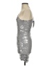 Zara Metallic Silver Cocktail Dress Size XS - photo 5