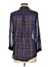Coolway 100% Polyester Plaid Purple 3/4 Sleeve Blouse Size M (estimated) - photo 2