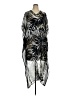 Alia Graphic Black Cocktail Dress Size XL - photo 1