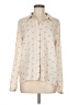 Love 21 100% Polyester Stars Ivory Long Sleeve Blouse Size M - photo 1