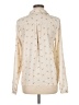 Love 21 100% Polyester Stars Ivory Long Sleeve Blouse Size M - photo 2