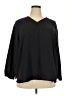 Lands' End 100% Polyester Black 3/4 Sleeve Blouse Size 20W - photo 1