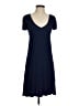 Max Studio Solid Blue Casual Dress Size S - photo 1