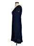 Max Studio Solid Blue Casual Dress Size S - photo 5