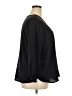 Lands' End 100% Polyester Black 3/4 Sleeve Blouse Size 20W - photo 4