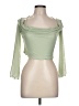 Shein Green 3/4 Sleeve Blouse Size L - photo 1