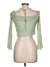 Shein Green 3/4 Sleeve Blouse Size L - photo 2