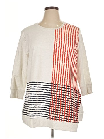 H By Halston 3/4 Sleeve T-Shirt (view 1)