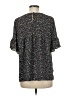 Ann Taylor LOFT 100% Polyester Black Short Sleeve Blouse Size M - photo 2