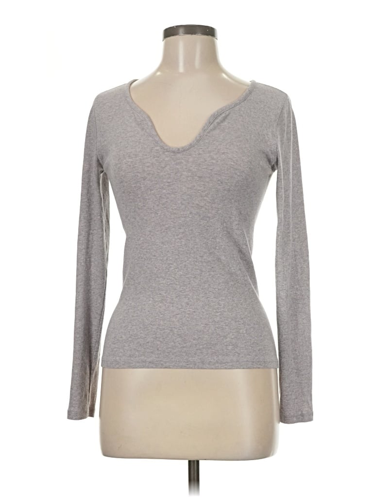 Pre-owned Everlane Long Sleeve T-shirt In Gray