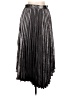 Banana Republic 100% Polyester Metallic Silver Formal Skirt Size 10 - photo 1