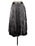 Banana Republic 100% Polyester Metallic Silver Formal Skirt Size 10 - photo 2