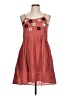 Unbranded Hearts Brown Pink Casual Dress Size L (estimated) - photo 1