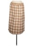 Time and Tru Checkered-gingham Tan Casual Skirt Size L - photo 2