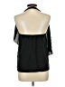 Lola Black 3/4 Sleeve Blouse Size L - photo 2