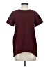Madewell 100% Polyester Burgundy Short Sleeve Top Size XS - photo 1