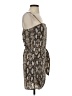 Blu Pepper Animal Print Brown Cocktail Dress Size S - photo 4