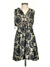 Shein 100% Polyester Paisley Blue Cocktail Dress Size 4 - photo 1