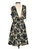 Shein 100% Polyester Paisley Blue Cocktail Dress Size 4 - photo 2
