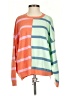 Polagram Stripes Orange Pullover Sweater Size S - photo 1