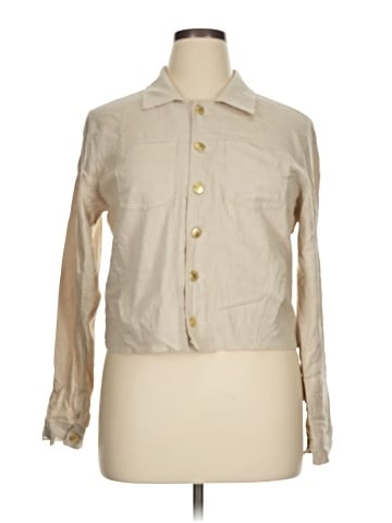 Ellen Tracy Long Sleeve Button-Down Shirt (view 1)