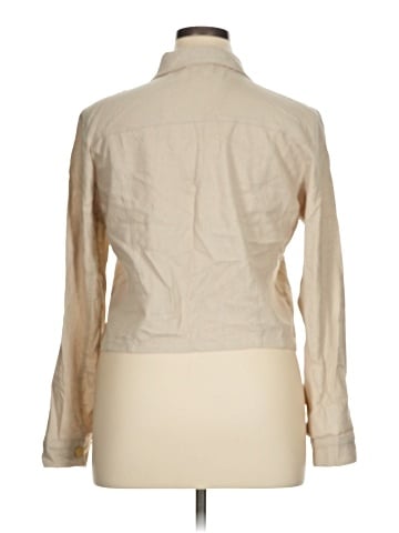 Ellen Tracy Long Sleeve Button-Down Shirt (view 2)