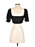 Missguided Black Short Sleeve Top Size 4 - photo 2