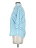 Cuisse de Grenouille Stripes Blue 3/4 Sleeve Button-Down Shirt Size M - photo 5