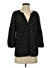 Joie 100% Silk Polka Dots Black 3/4 Sleeve Silk Top Size XS - photo 1