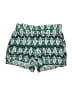 Wildfox 100% Rayon Chevron-herringbone Teal Shorts Size Lg (3 or L) - photo 1