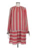 Ann Taylor LOFT 100% Polyester Stripes Red Casual Dress Size M - photo 1