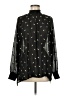 CAbi 100% Polyester Stars Black Long Sleeve Blouse Size M - photo 1