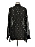 CAbi 100% Polyester Stars Black Long Sleeve Blouse Size M - photo 2