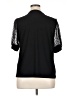 CeCe Black Short Sleeve Top Size XL - photo 2