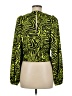 Ronny Kobo 100% Recycled Polyester Green Long Sleeve Blouse Size 6 - photo 2