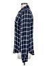 Paige 100% Viscose Plaid Blue Long Sleeve Button-Down Shirt Size M - photo 5