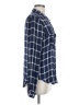 Paige 100% Viscose Plaid Blue Long Sleeve Button-Down Shirt Size M - photo 4